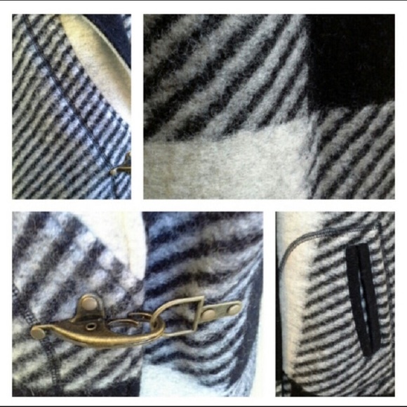 Willi Smith Plaid Wool Coat size small - Picture 3 of 3